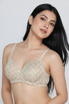 Zivame Padded Regular Wired 3/4th Coverage Tshirt Bra - Skin Flowly Floral — thumbnail 1